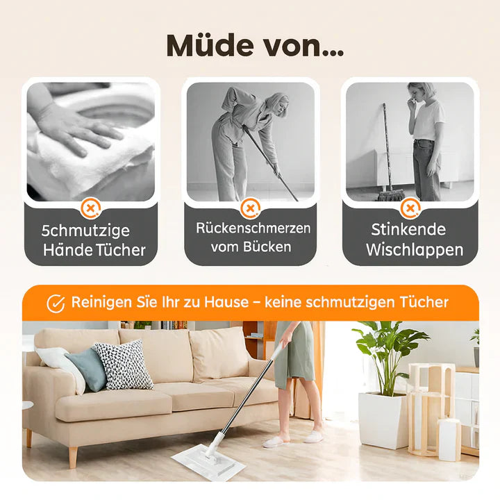 ReachClean Klutholder Mopp Utvidbar Hygienisk | Skanto