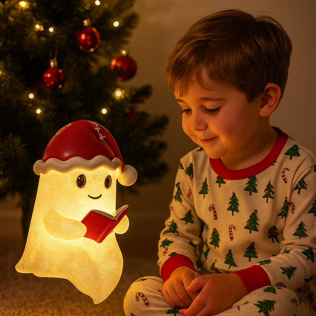 Skanto | GhostGlow | Juleånd Varm Lysdekorasjon for Festlig Dekorasjon