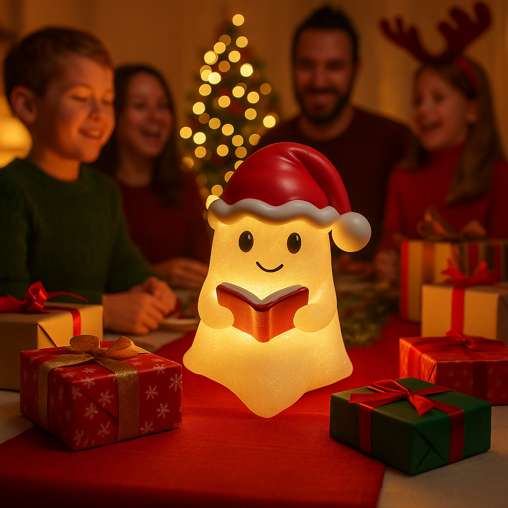 Skanto | GhostGlow | Juleånd Varm Lysdekorasjon for Festlig Dekorasjon