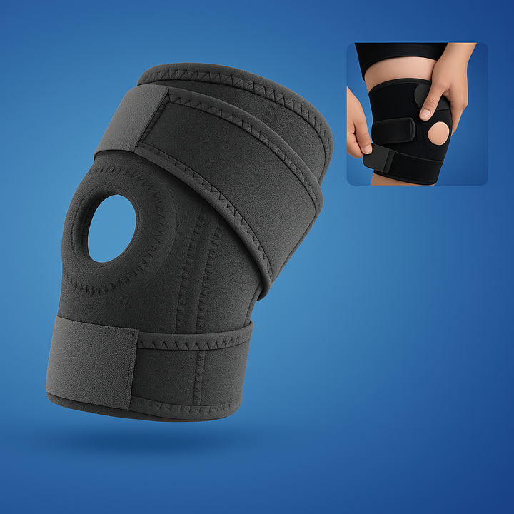 ProFlex Kneebind med justerbart trykk | for smertelindring - skaderehabilitering - artritt og sportsstabilitet Skanto