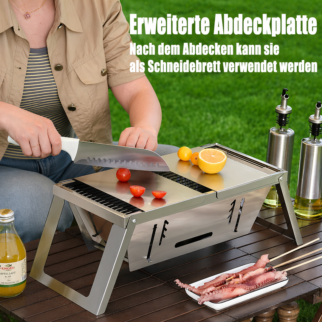 Bærbar kompakt grill for reise | Skanto