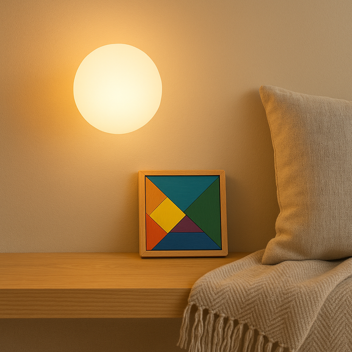LumaGlow – Moderne Vegglampe med Matt Glasskjerm og Elegant Base Skanto