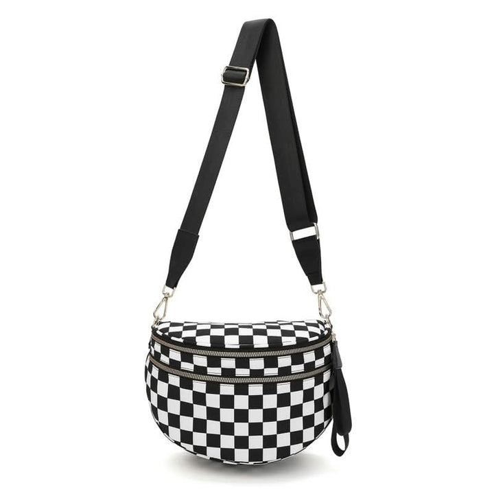 Skanto | Marella Avenue Crossbody Bag | Stylish Checkerboard Bag | Elegant Shoulder Bag for Everyday & Leisure