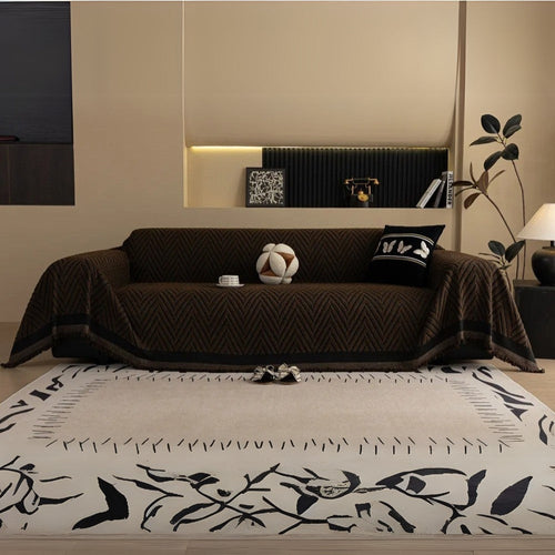 Skanto | Chevron Herringbone Frynse Sofa Deksel