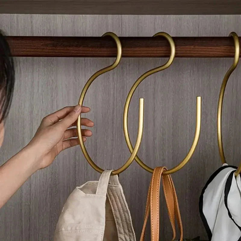 Norvo | S-formet kleshenger - Elegant og plassbesparende metall garderobe kleshenger (Sett med 5)