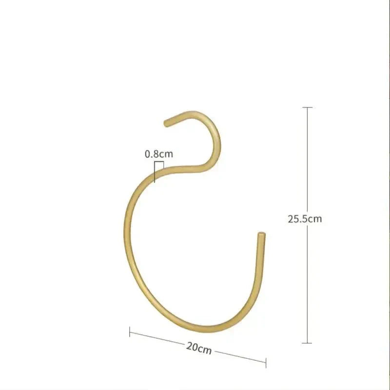 Skanto | S-formet kleshenger - Elegant og plassbesparende metall garderobe kleshenger (Sett med 5)