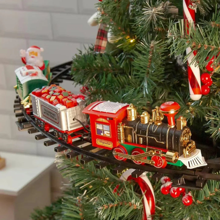 Skanto | KerstExpress Tre Tog – Ridetog med Lys, Lyd og Treholder