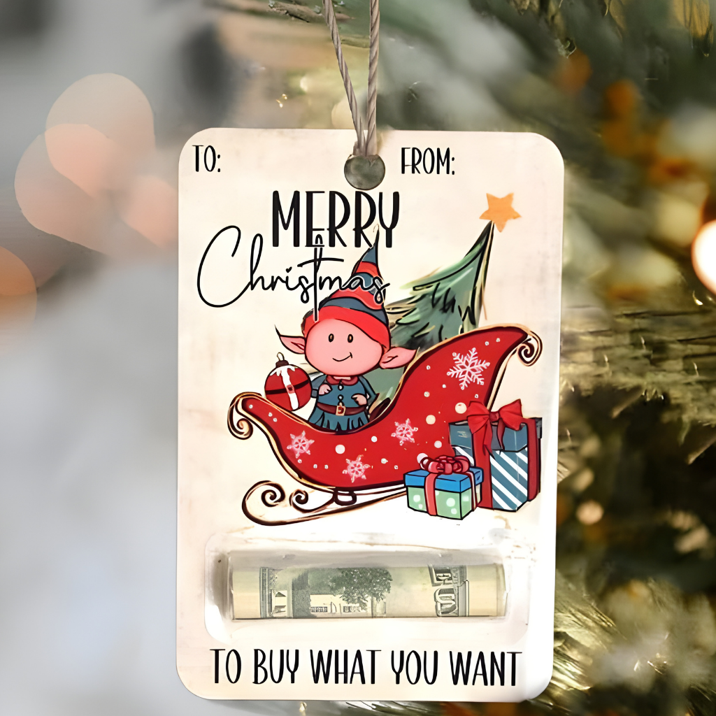 Skanto | Julepenger Holder Tre Gavekort Ornament Dekorasjon