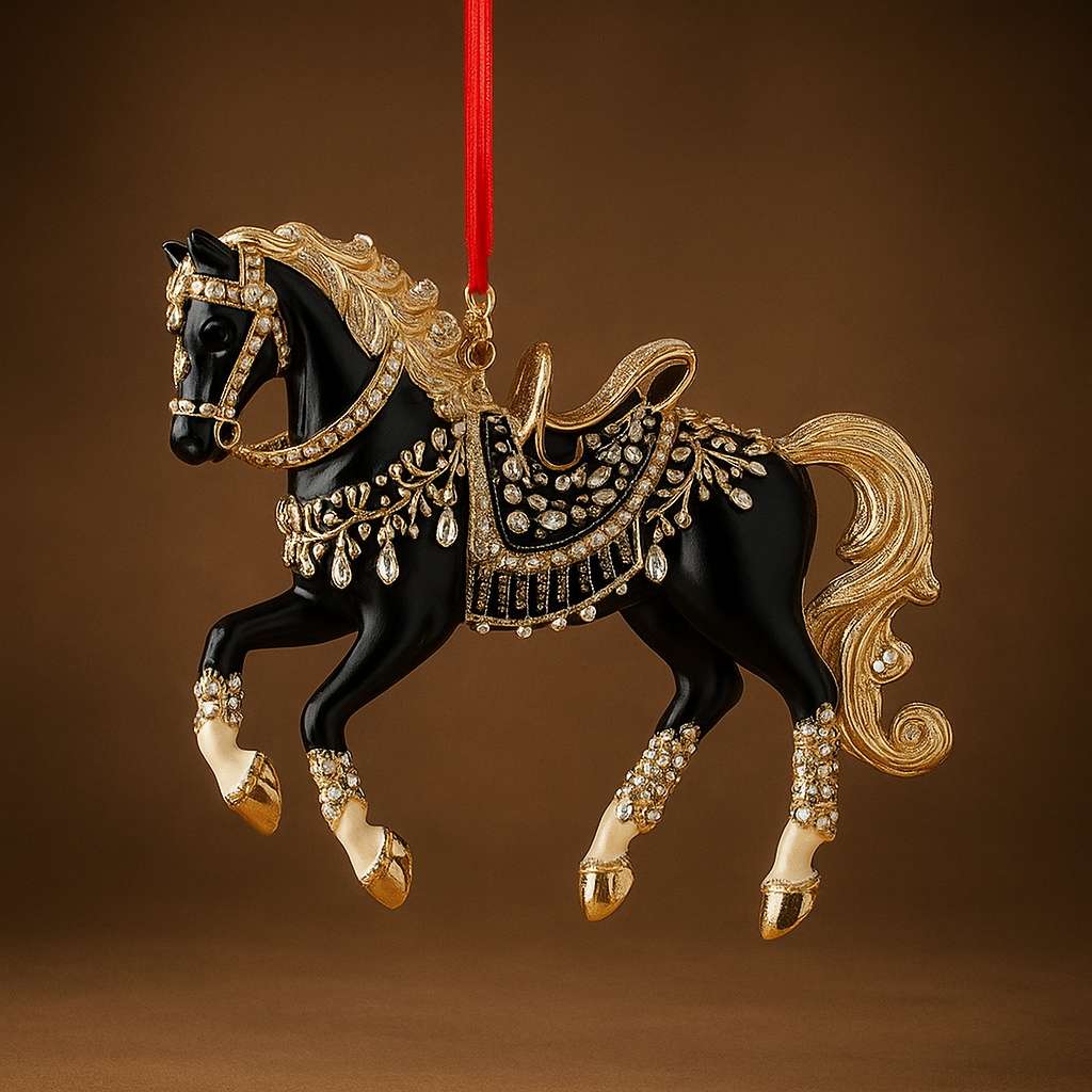 Skanto | Juleornament Hest Akryl Rhinestone Hengende Tre Dekor
