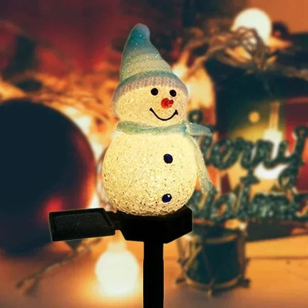 Solar-Powered Snowman Lamp - SolarSnow | Skanto