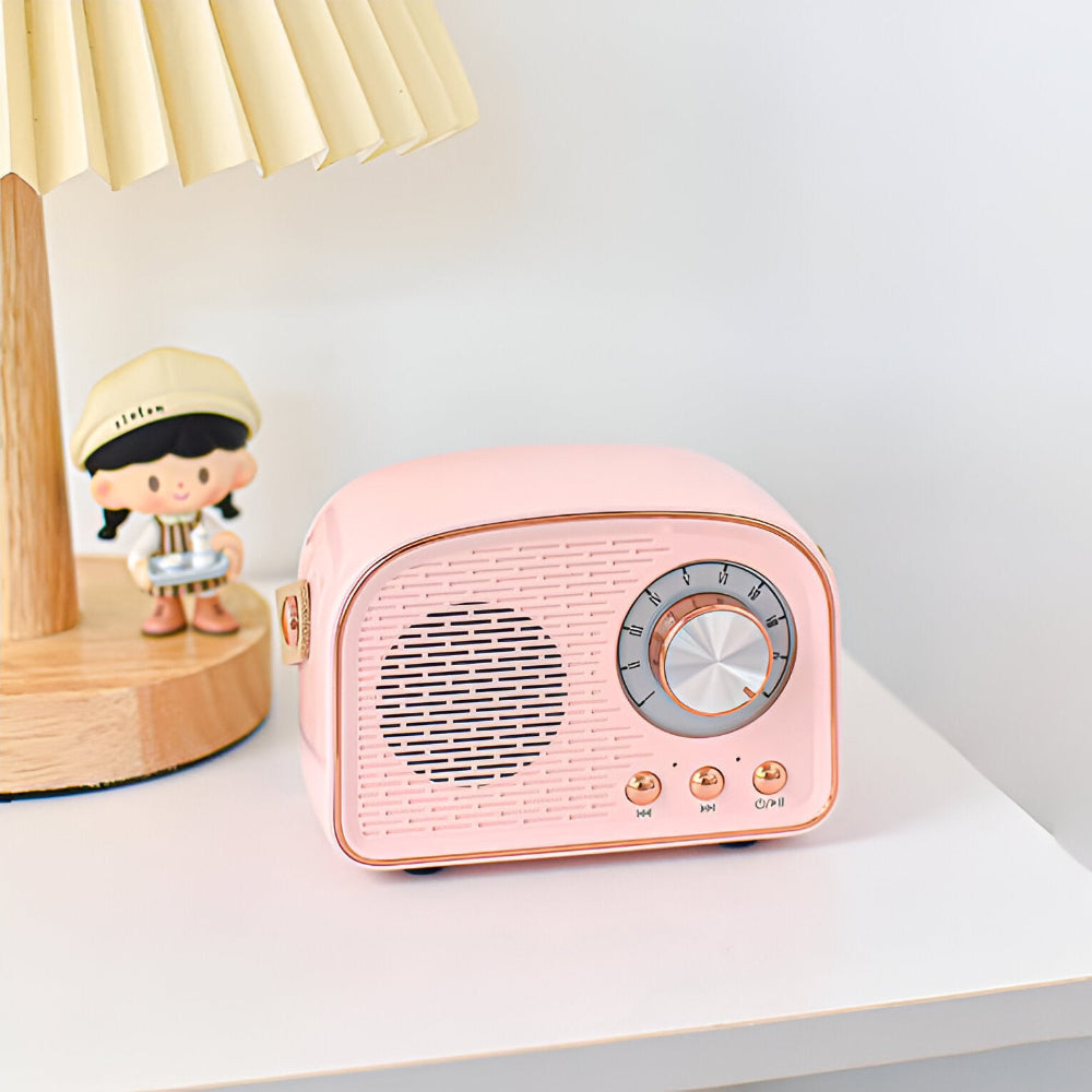 SoundRetro Skantouetooth-høyttaler – Trådløs vintage høyttaler med dyp lyd og retro design | Skanto