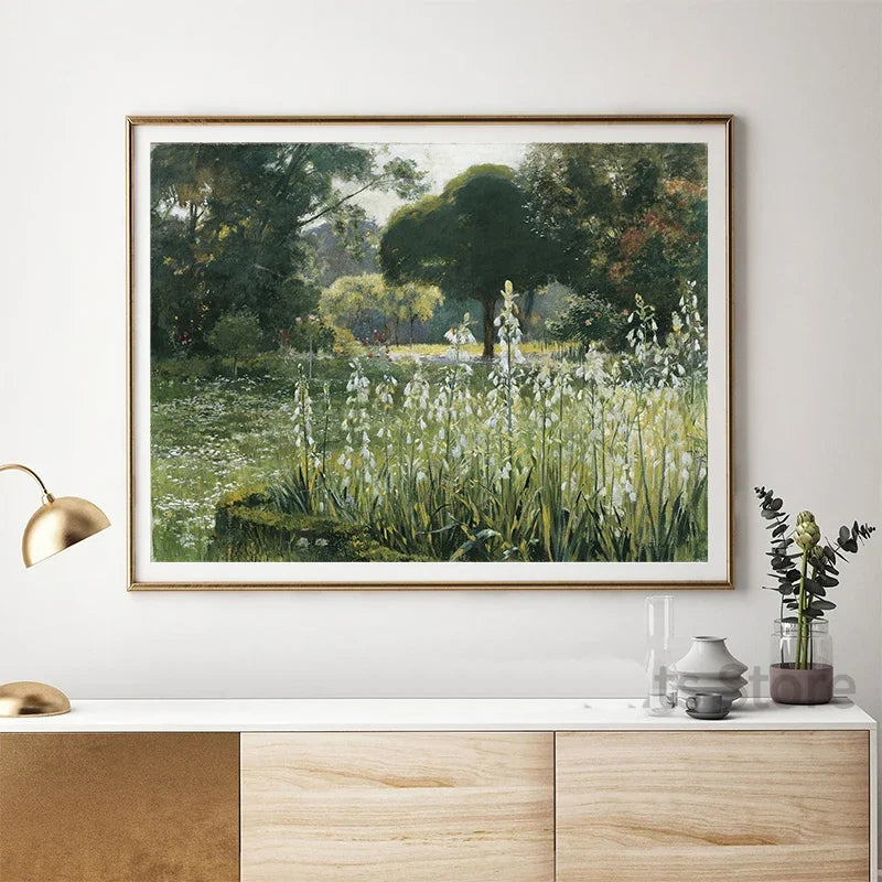 Classic Vintage Summer Landscape Fine Art Canvas Prints Gallery Wall Art Pictures for Living Room Dining Room Bedroom Art Decor | Skanto
