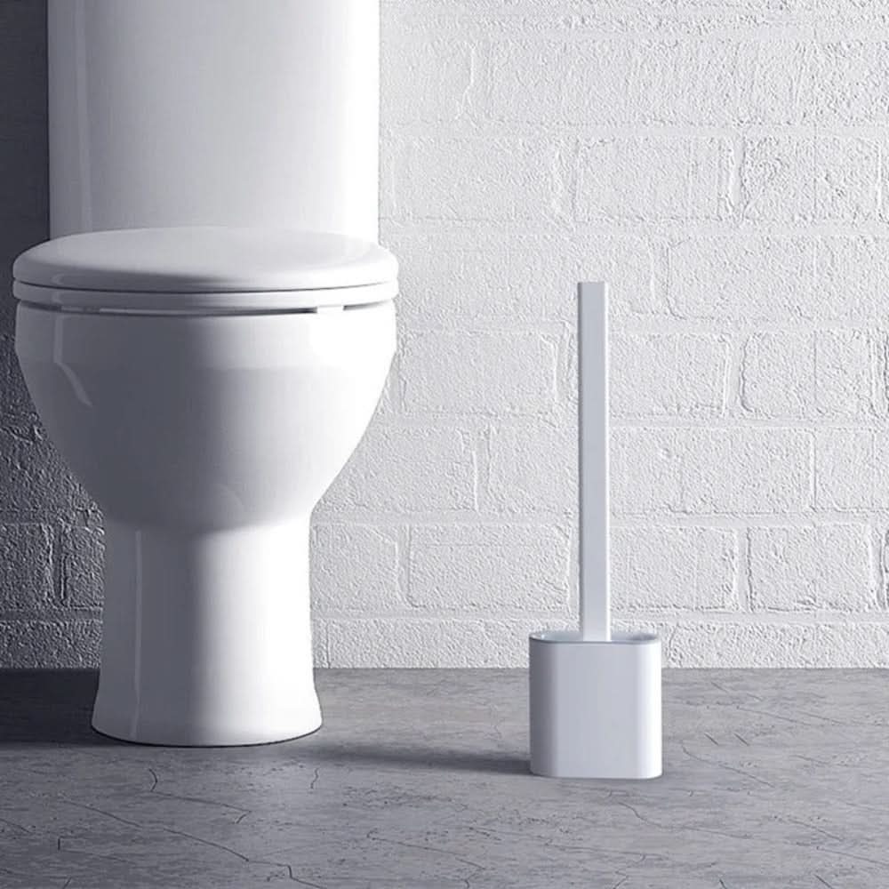 Skanto | Hygienisk Silikon Toalettbørste med Veggholder