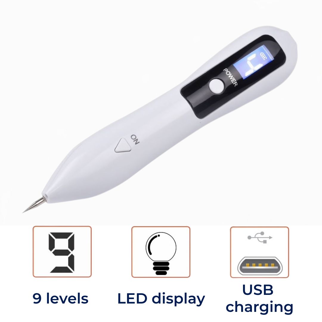 ClearSkinPro Laser Plasma Pen - Ikke-invasiv | for fjerning av fregner, hudflekker, prikker, føflekker og tatoveringer hjemme Skanto