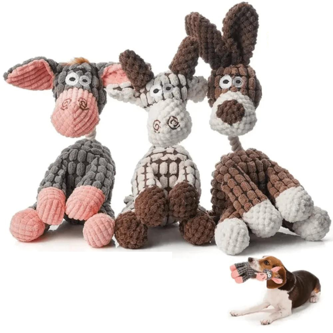 Robustes Hundespielzeug aus Plüsch | Bissfestes und langlebiges Design | Mehrere Modelle