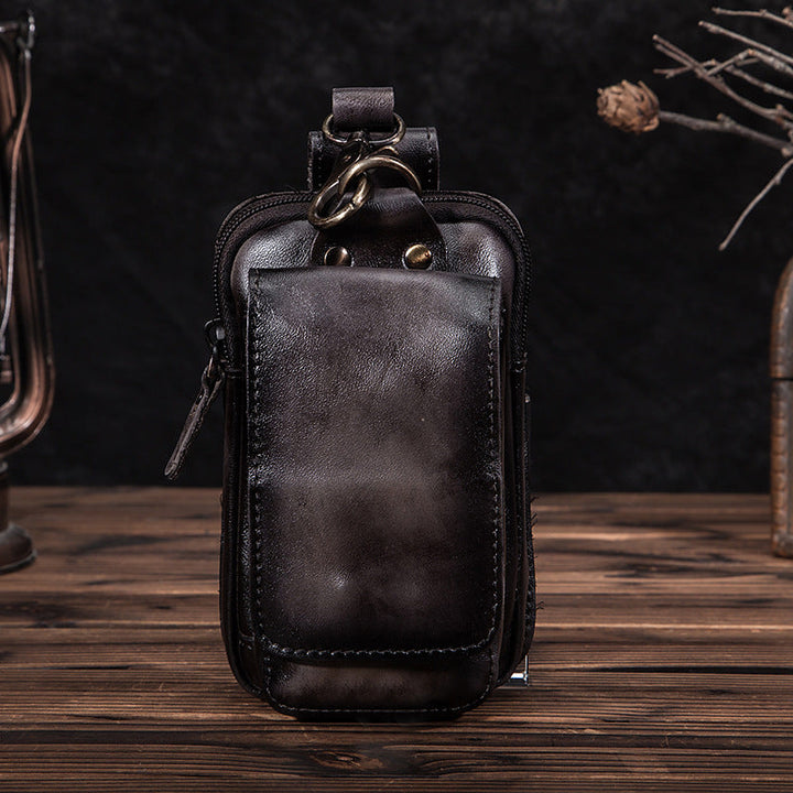 Skanto | Elegant lærbelte-pouch for menn