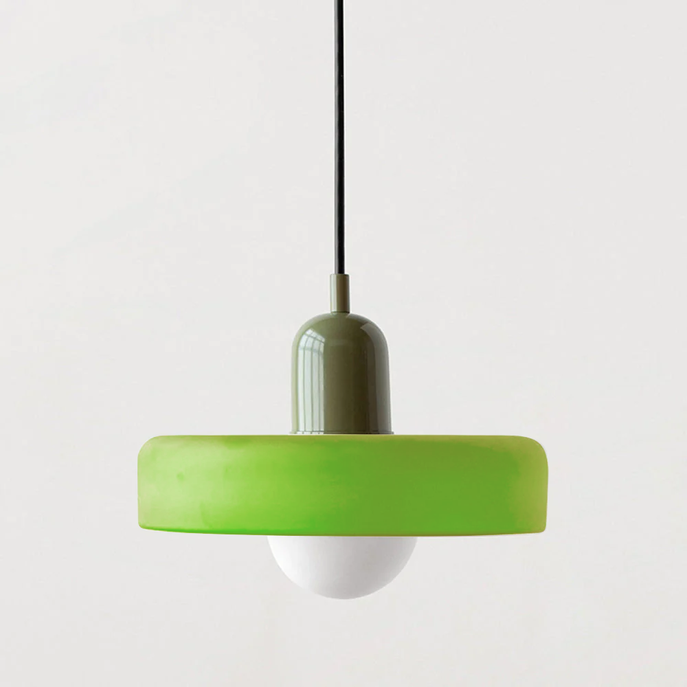Fargerik Bauhaus-glass pendellampe – Moderne designlampe for stue og spisestue