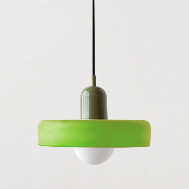 Fargerik Bauhaus-glass pendellampe – Moderne designlampe for stue og spisestue