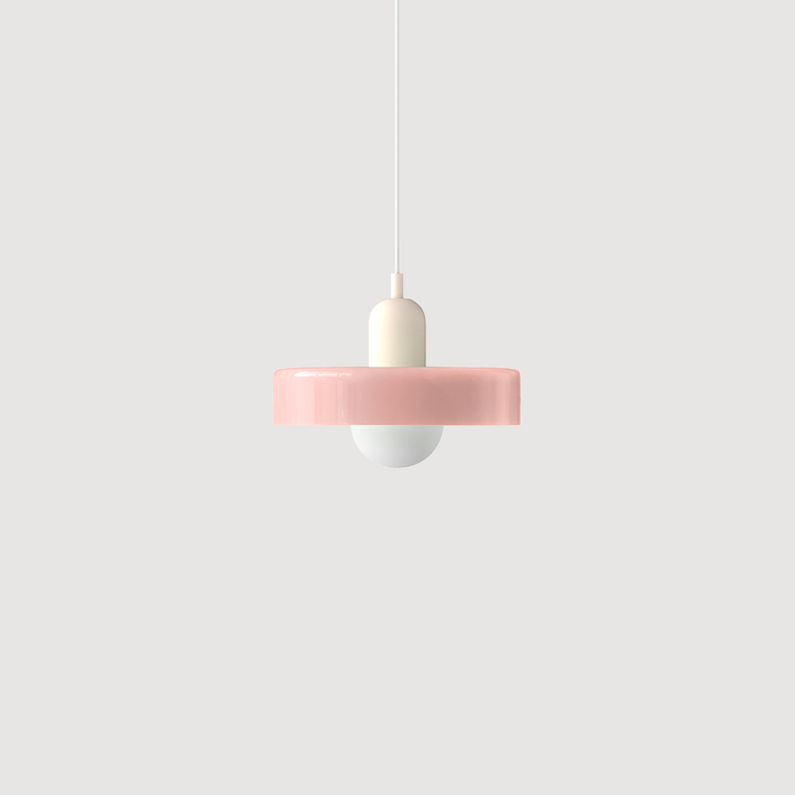 Fargerik Bauhaus-glass pendellampe – Moderne designlampe for stue og spisestue
