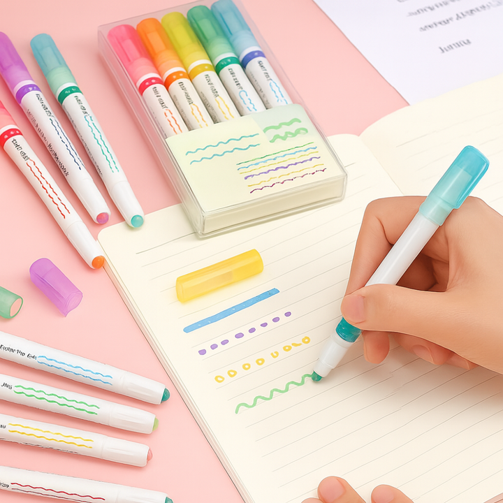 Skanto | Fargerik Dual Tip Highlighter Penn Set