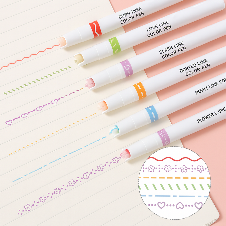 Skanto | Fargerik Dual Tip Highlighter Penn Set