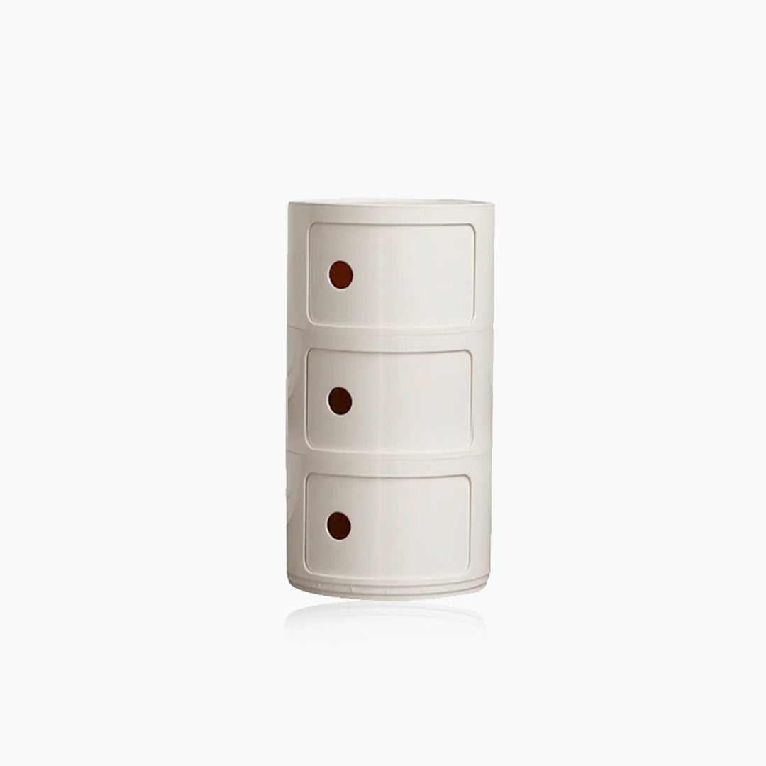 Skanto | Vase-formet Sidebord med Oppbevaringsrom