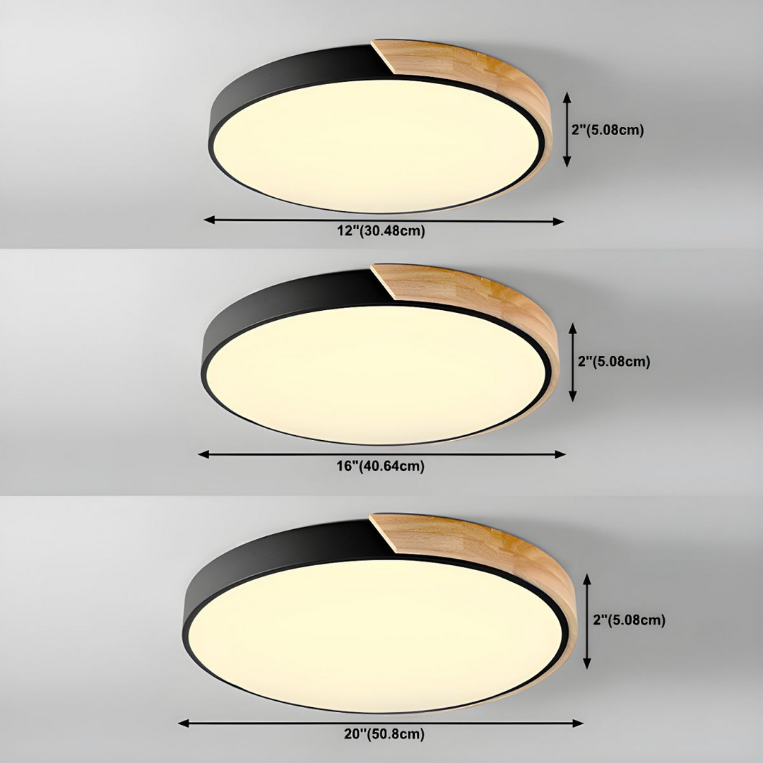 Fargerik Rund LED Taklampe | Skanto