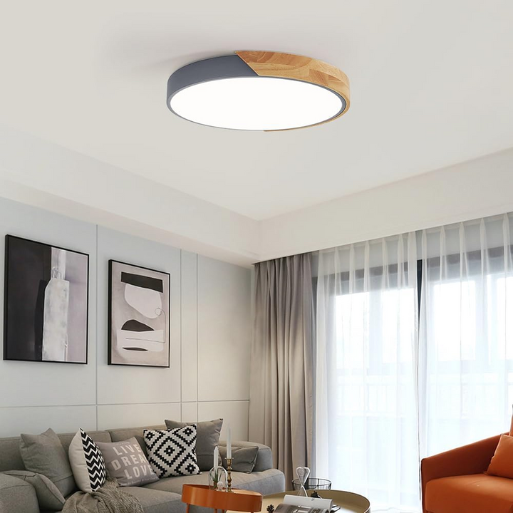 Fargerik Rund LED Taklampe | Skanto