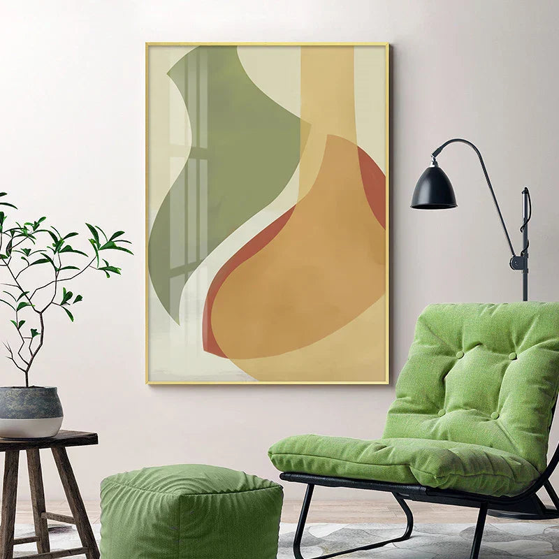Fargerike Bløte fargetoner Abstract stilleben veggkunst Fin kunst lerretsutskrifter Bilder for moderne leilighet stue spisestue Moderne interiørdesign | Skanto