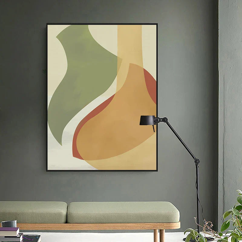 Fargerike Bløte fargetoner Abstract stilleben veggkunst Fin kunst lerretsutskrifter Bilder for moderne leilighet stue spisestue Moderne interiørdesign | Skanto