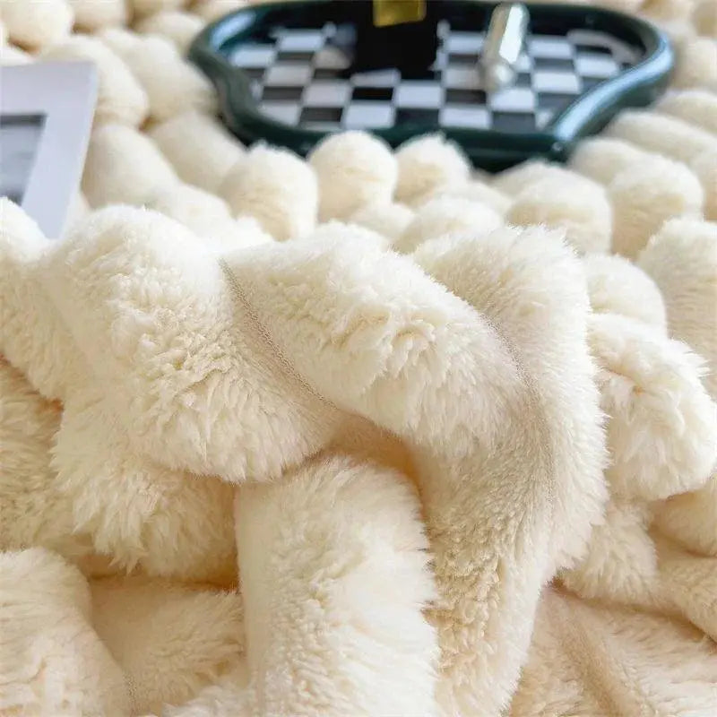 Skanto | CozyFleece Plysjteppe Mykt Varmt Slumreteppe