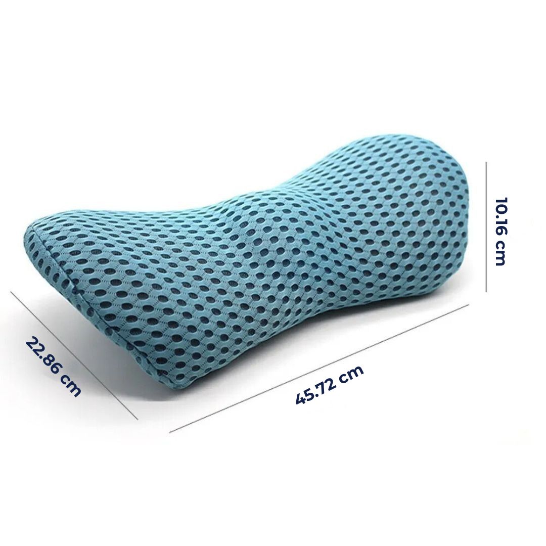 ComfortWave Lumbal Støttepute | for Lindring av Lændesmerter - Ergonomisk Design for Kontor - Kjøring og Hjemmebruk Skanto