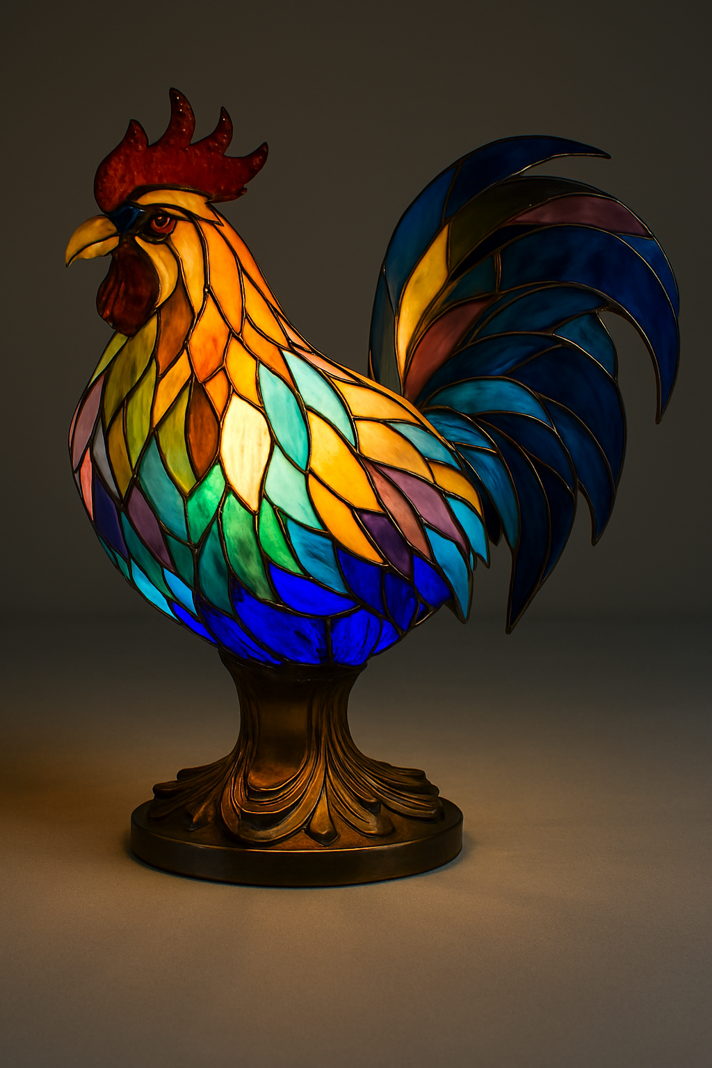 Skanto | Dyre Blekksprut Glass Bordlampe Ornament