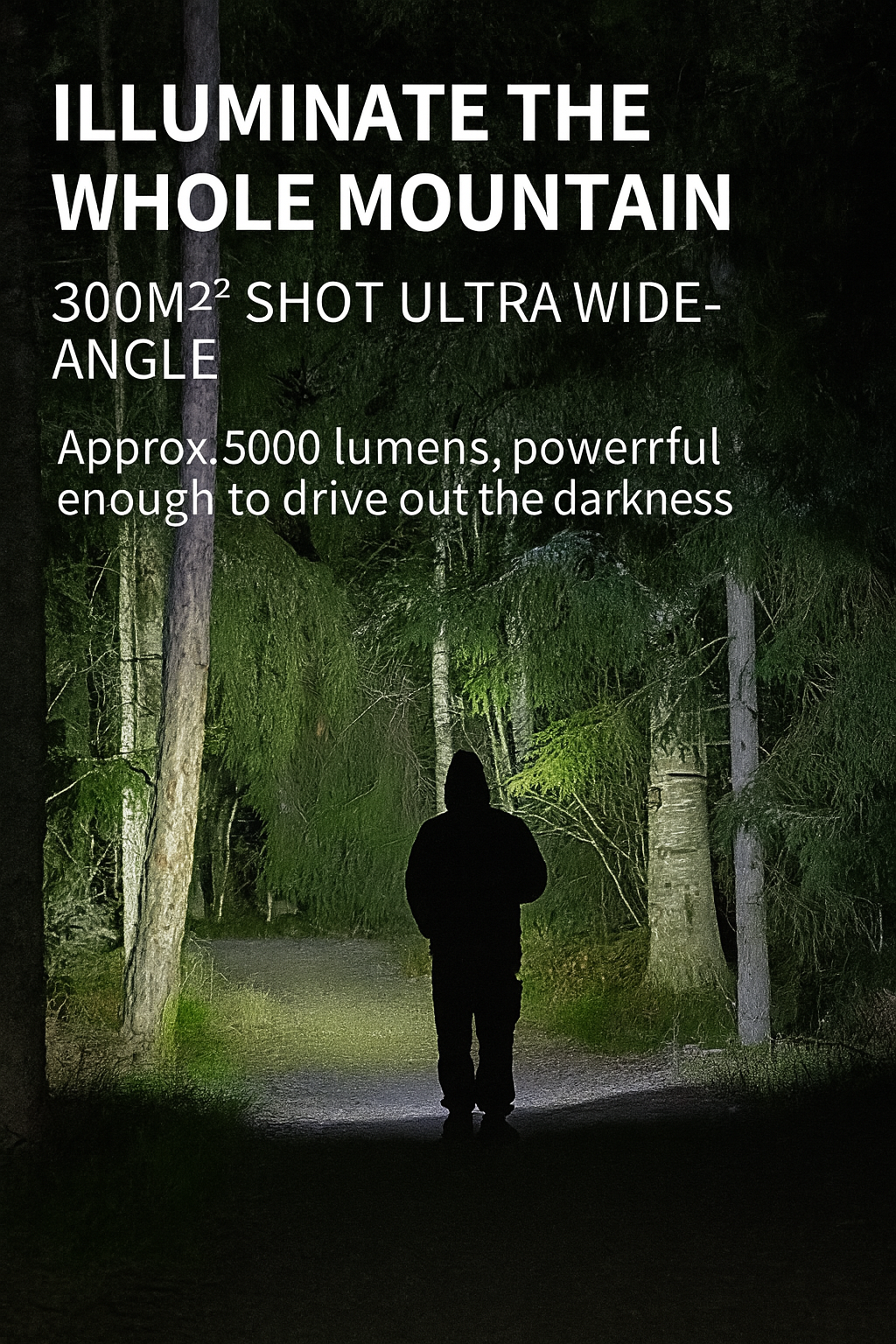Skanto | LED lommelykt med zoombart lys og power bank