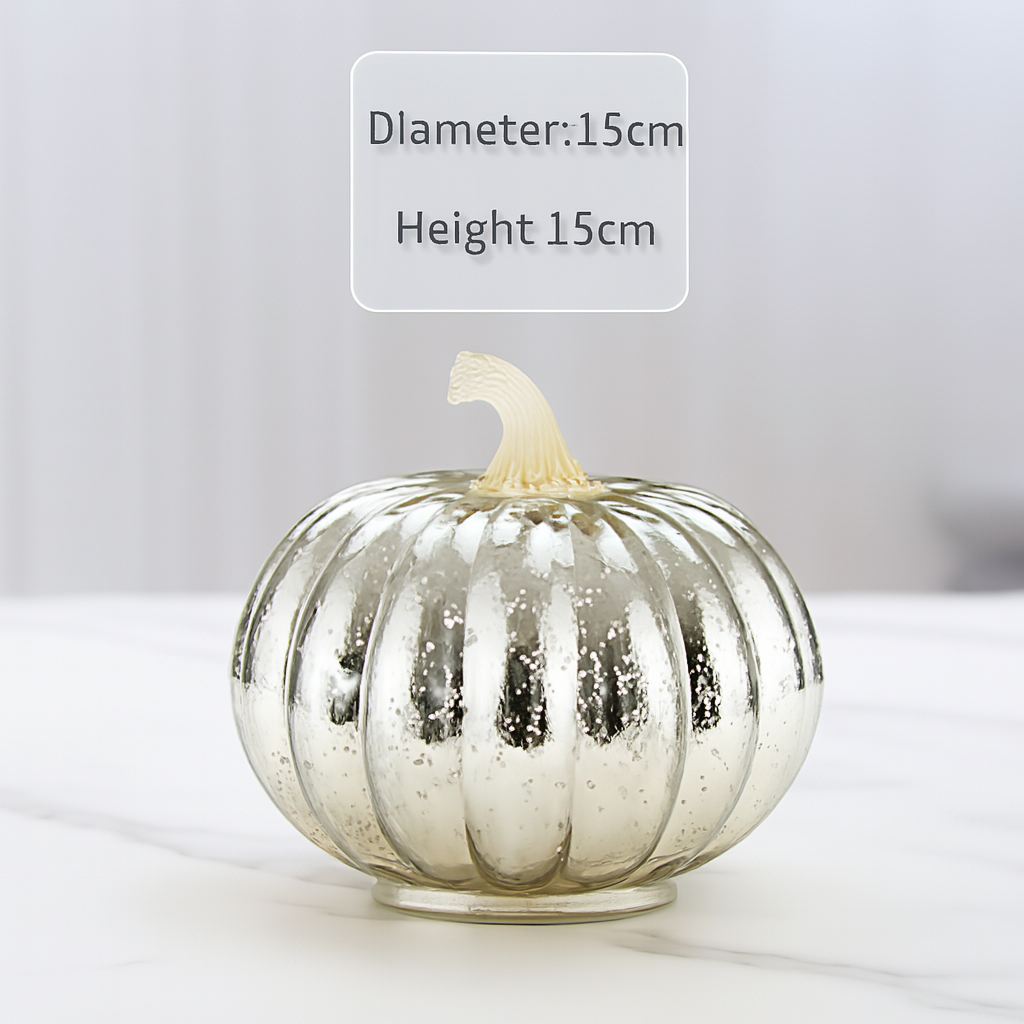 Skanto | Halloween Dekorasjoner Glass Gresskar LED Lys Sett
