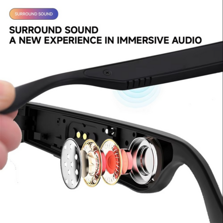 Intelligent Audio-Sonnenbrille med Touch-Steuerung, KI-Sprachassistent og UV-Schutz