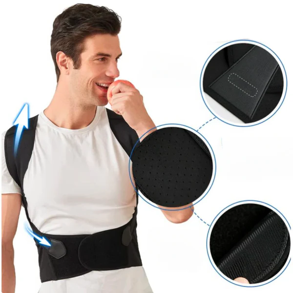 Posture Corrector Brace for Neck and Back Support – Comfortable & Discreet | Skanto