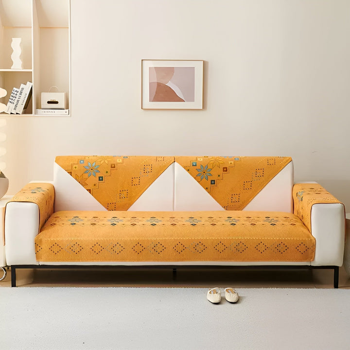 Boho Style Sofa Cover – Elastisk & Brukbar Hele Året | Beskytter og Gir Et Nytt Utseende | Skanto
