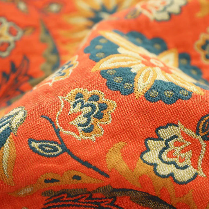 Skanto | Boho Jacquard Bomull Teppe Koselig Luksus Allsidig Komfort