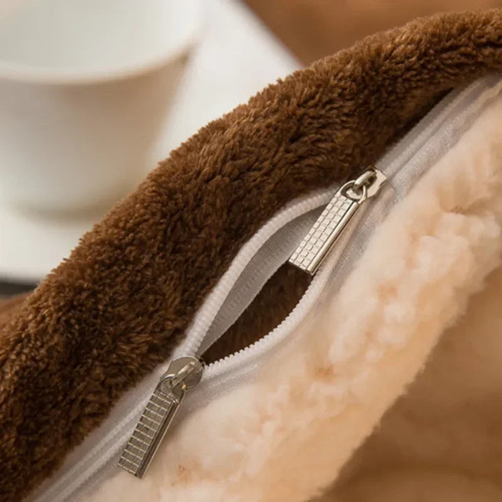 Skanto | CozyNest Vendbar Ullteppe – Flanell & Cashmere Varmt Teppe for Vinter
