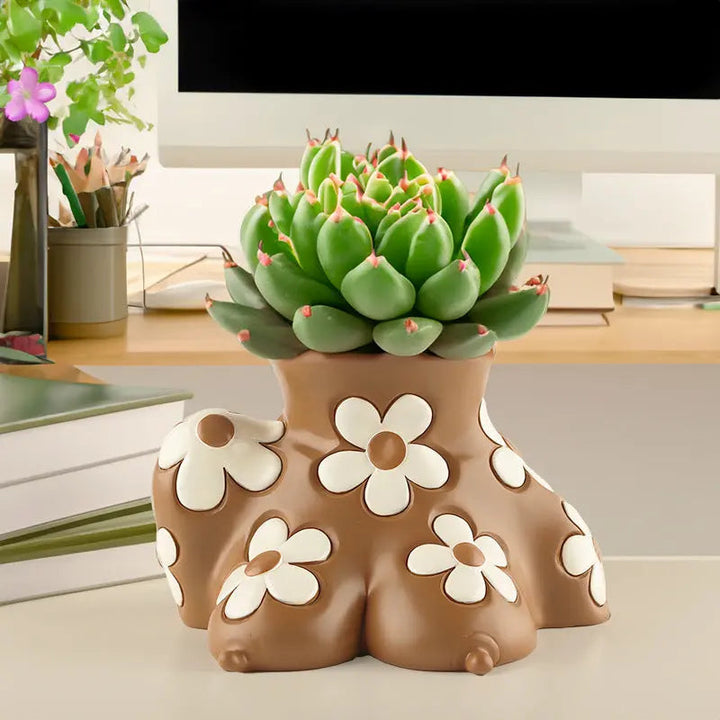 Skanto Harpikskropp Kunst Blomsterpotte Hjem Hjem Deko
