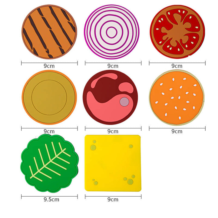 Skanto | Kreativ Hamburger-form Coaster Sett