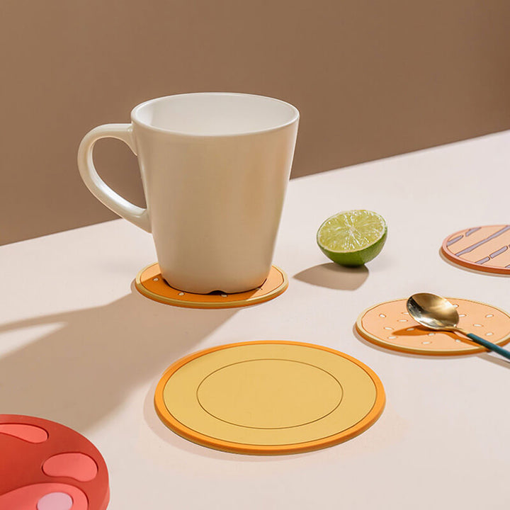 Skanto | Kreativ Hamburger-form Coaster Sett
