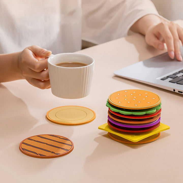Skanto | Kreativ Hamburger-form Coaster Sett