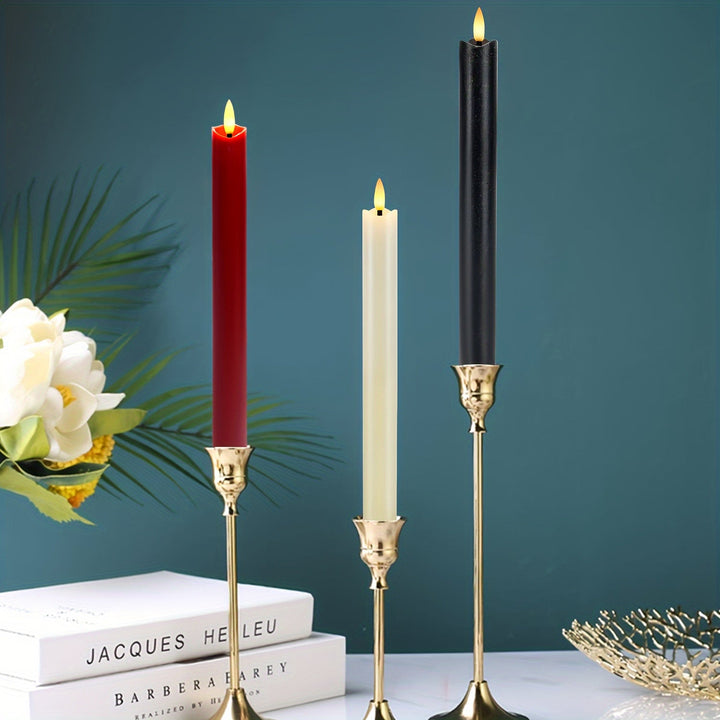 Skanto | CandleLuxe – 6 LED taperlys med fjernkontroll for luksuriøs eventbelysning