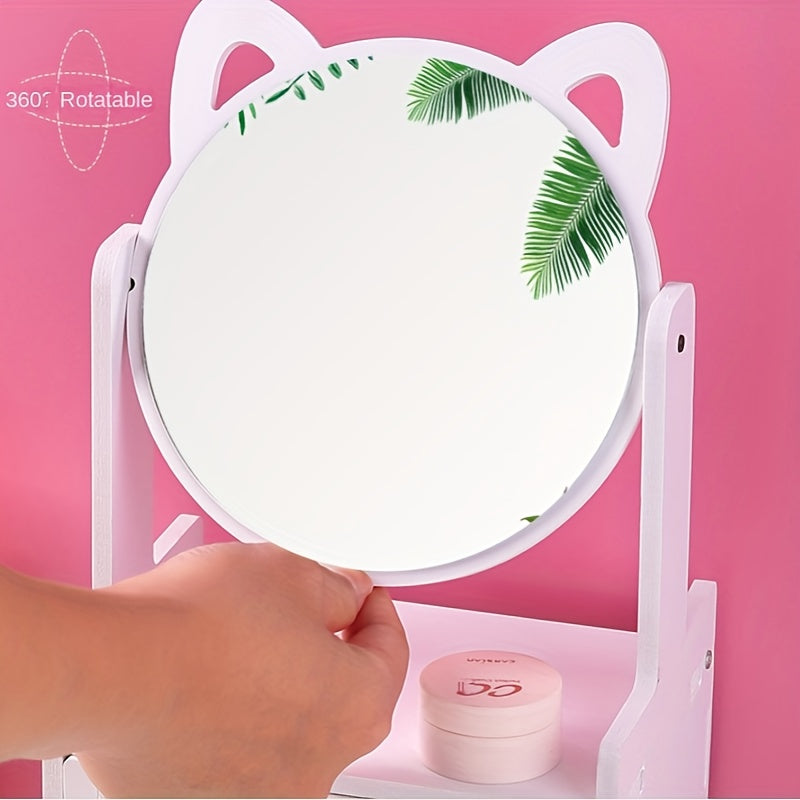 Skanto | MeowGlow - Kattøremakeupspeil med oppbevaring