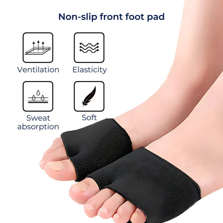 CushionFlex Fremre fotbeskyttelse | Silikon Gelpute - Absorberer støt på foten - Smertelindring - for Metatarsalgia - Daglig komfort Skanto