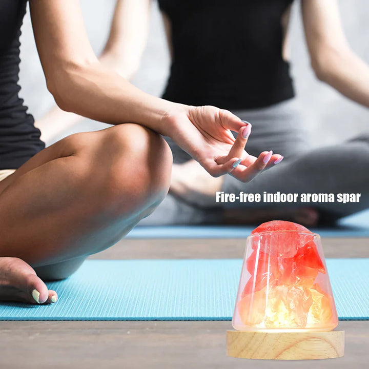 Skanto | Himalaya Saltlampe - Krystall Nattlys & Aromaterapi Diffuser