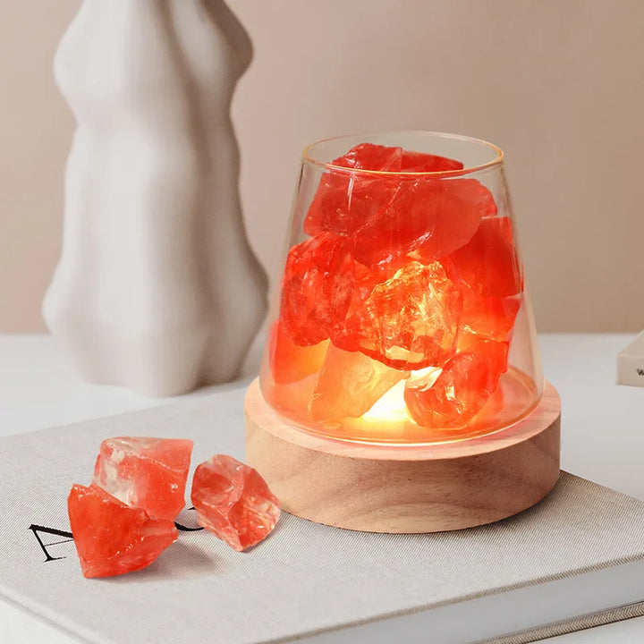 Skanto | Himalaya Saltlampe - Krystall Nattlys & Aromaterapi Diffuser