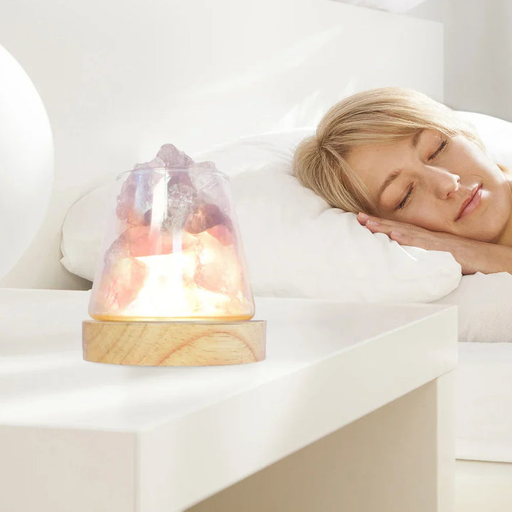 Skanto | Himalaya Saltlampe - Krystall Nattlys & Aromaterapi Diffuser